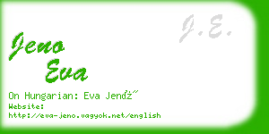 jeno eva business card